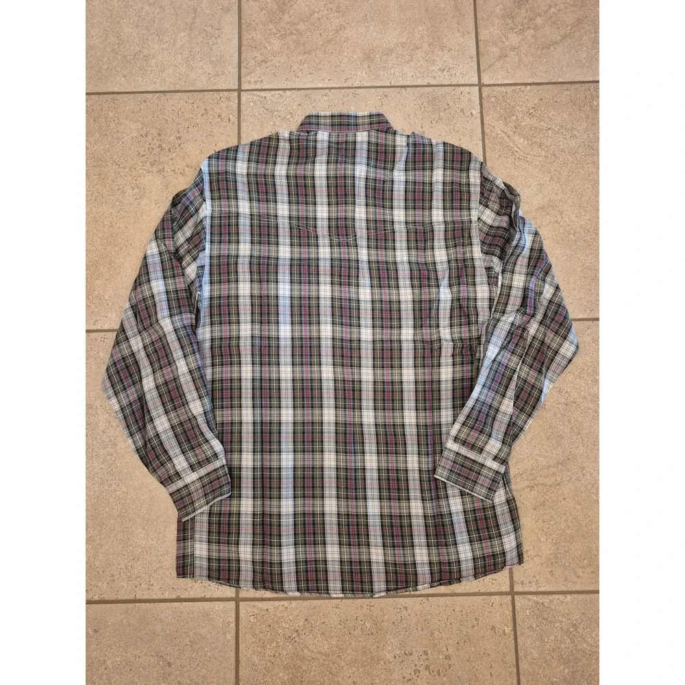 Vintage Gucci Men's Cotton Plaid Shirt - Size 16.5